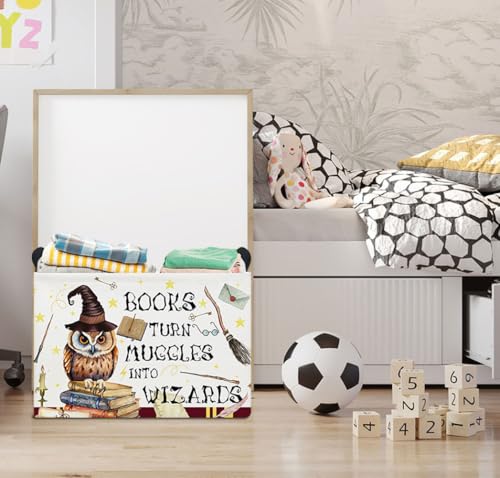 Rectangle Storage Basket with Handles,Collapsible Storage Bin,Books Box,Gift Basket(Magic) - color: Magic