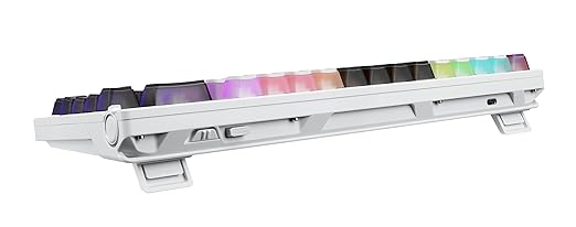 ROG Azoth X 75% custom gaming keyboard, hot-swappable Storm V2 Switches, gasket mount, dampening foam, FR4 plate, south-facing PCB, tri-mode connection, OLED display, control knob, wrist rest, Mac