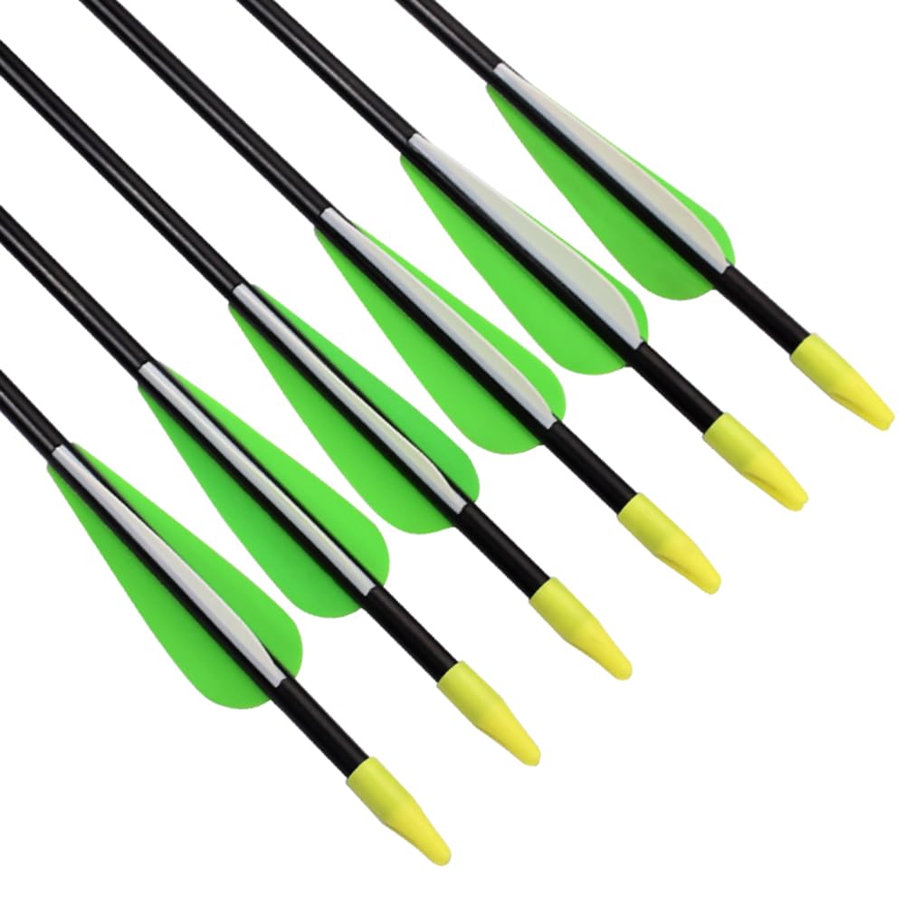 Fiberglass Practice Arrows Archery 30 Inch Target Shooting Safety Recurve Bows Suitable for Youth Woman Beginner 6 PCS