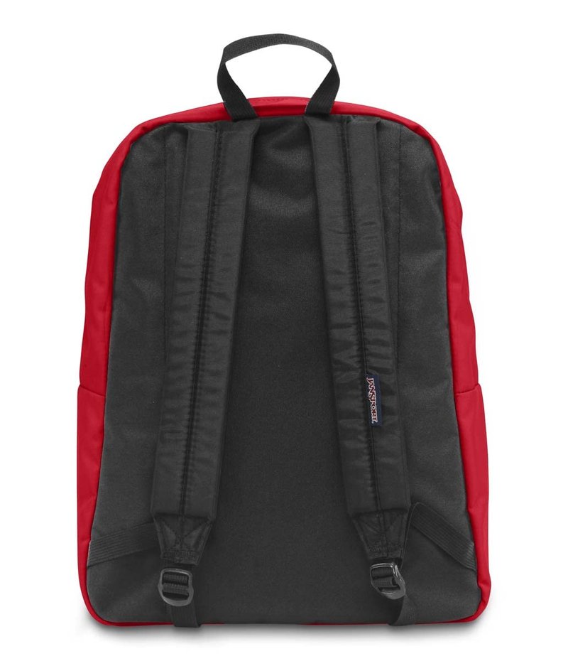 JanSport SuperBreak One Backpacks - Durable, Lightweight Bookbag with 1 Main Compartment, Front Utility Pocket with Built-in Organizer - Premium Backpack, Red Tape