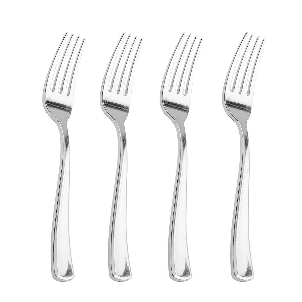 Liacere 200pcs Gold Plastic Forks - Heavyweight - 7.4 Inch Heavy Duty Forks - Gold Plastic Silverware Perfect For Parties & Weddings & Restaurants & New Year And Daily Using＆Thanksgiving＆Fall Party