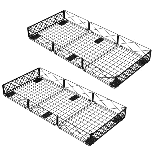NADAMOO Large Under Bed Storage with Wheels, Low Profile Rolling Under Bed Storage Containers，Foldable Metal Under the Bed Organizer Bins for Bedroom，2 Packs - style: Pack of 2