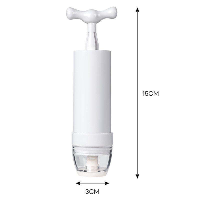 Mini Vacuum Pump Manual Portable Vacuum Sealer Pump for Sous Vide Bags Use in Clothes and Food 2-Pack