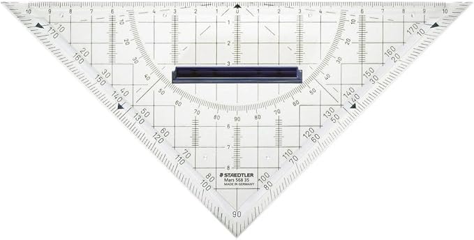 Staedtler 568 35 22cm Mars Geometry Set Square with Grip
