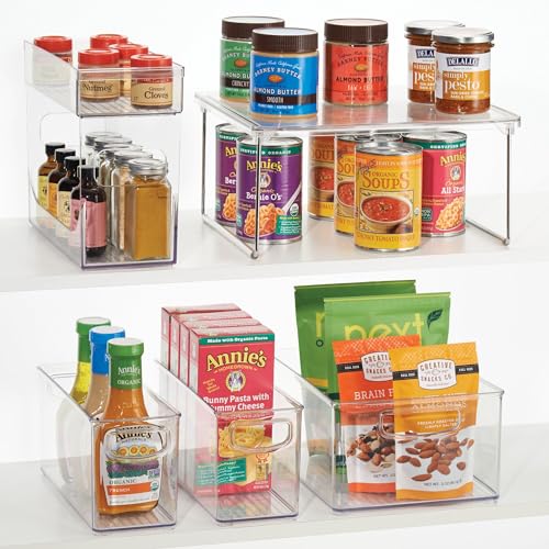 iDesign Stackable Storage Bin with Handles - Organize Pantry, Fridge, or Freezer, Clear, Made in USA - style: Pack of 1