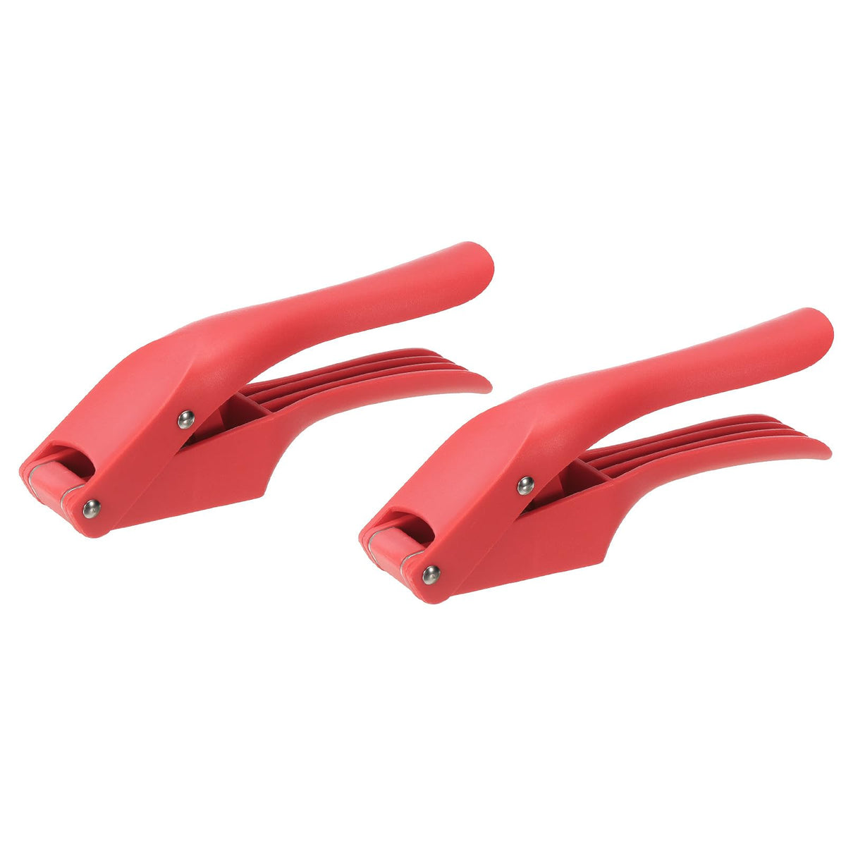 uxcell 2pcs Garlic Press, 7.5 Inch Stainless Steel Garlic Slicer Crusher Tool Kitchen Utensil for Home Cooks and Professional Chefs, Green