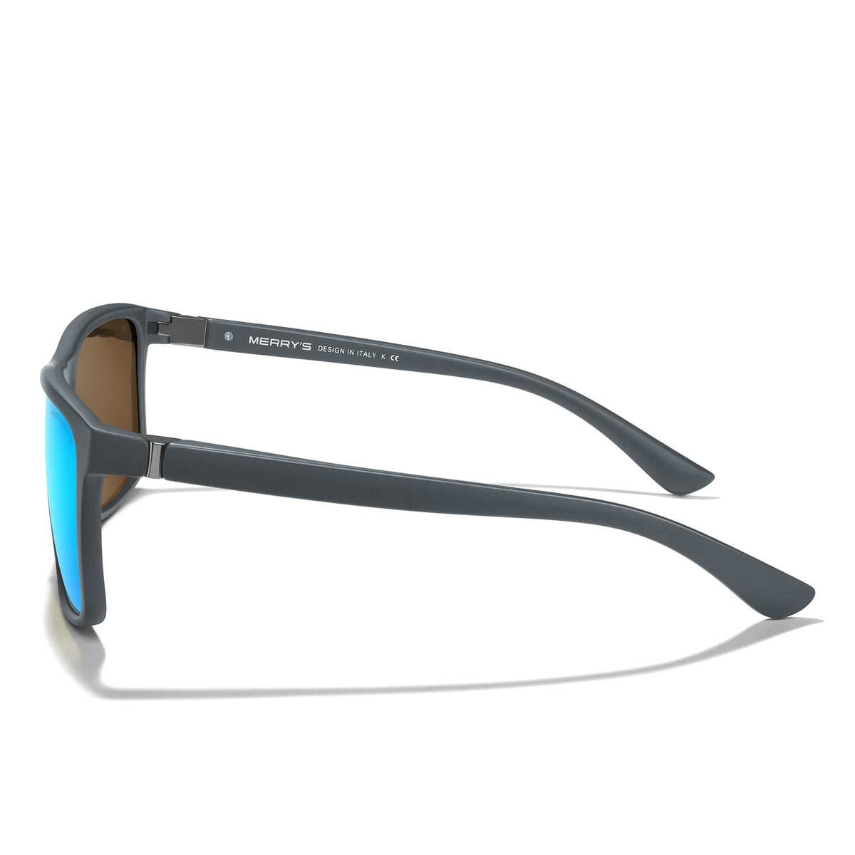 MERRY'S Rectangular Polarized Sports Sunglasses for Men Women Cycling Driving Fishing UV400 Protection S8225