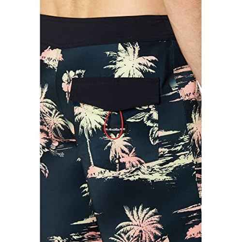 Quiksilver Men's Standard Surfsilk QS 69 18 Boardshort Swim Trunk, Black, 31