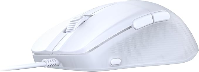 Turtle Beach Pure SEL Wired RGB Gaming Mouse, Ultra-Light 49g Ergonomic Design, 8000 DPI Optical Sensor, Mechanical Switches, Pretension System, Pure PTFE Glides, AIMO RGB Lighting – White