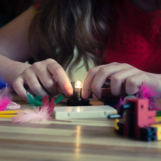 Sntieecr Electric Circuit Motor Kit, Science Experiment Educational Montessori Learning Kits Set for Kids DIY STEM Engineering Project, for Kids