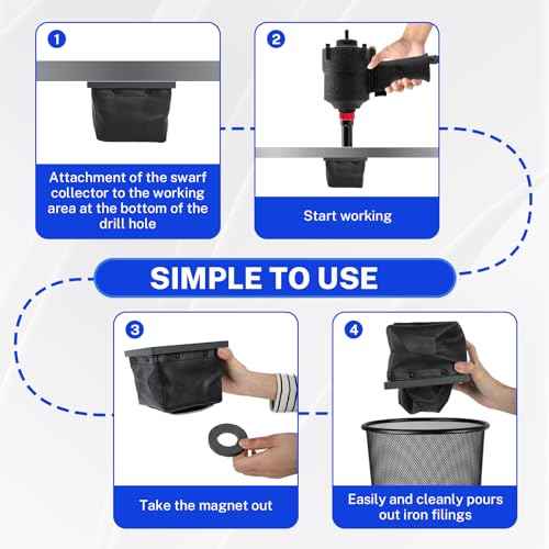 Dirt Bag Electrical Drilling Catcher Bag for Magnetic Metal Shavings on Electrical Panels