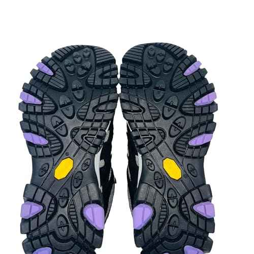 Merrell Women's Moab 3 Mid Waterproof Hiking Boot (Black/Orchid, US Footwear Size System, Adult, Women, Numeric 7)