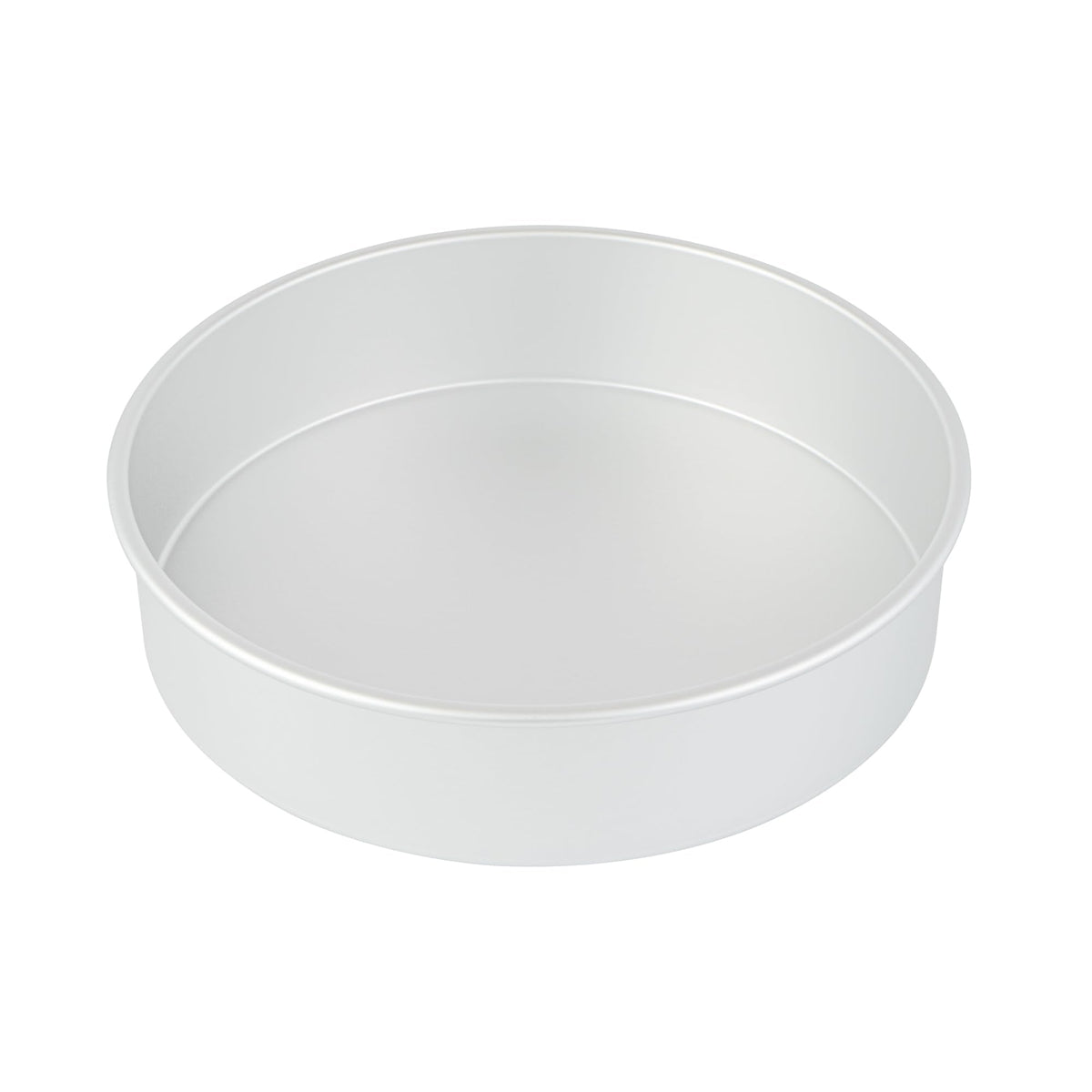 Restaurantware-Met Lux 12 x 3 Inch Straight-Sided Baking Tins, 12 Round Cake Pans - Oven-Ready, Freezable, Anodized Aluminum Round Baking Pans, Greaseproof, For Layer Birthday Cakes