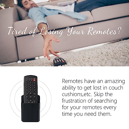 4 Pcs Remote Control Holder Wall Mount, TV Controller Holder, Self Adhesive Remote Holder, Wall Pen Holder Storage Accessories for Home Office School (Black) - color: Black&4Pcs