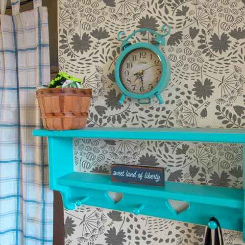 GSS Designs Dandelion Botanical Stencils 12x12Inch Reusable Floral Plant Wall Stencil for Painting on Furniture Walls Nature Wallpaper Stencil Pattern