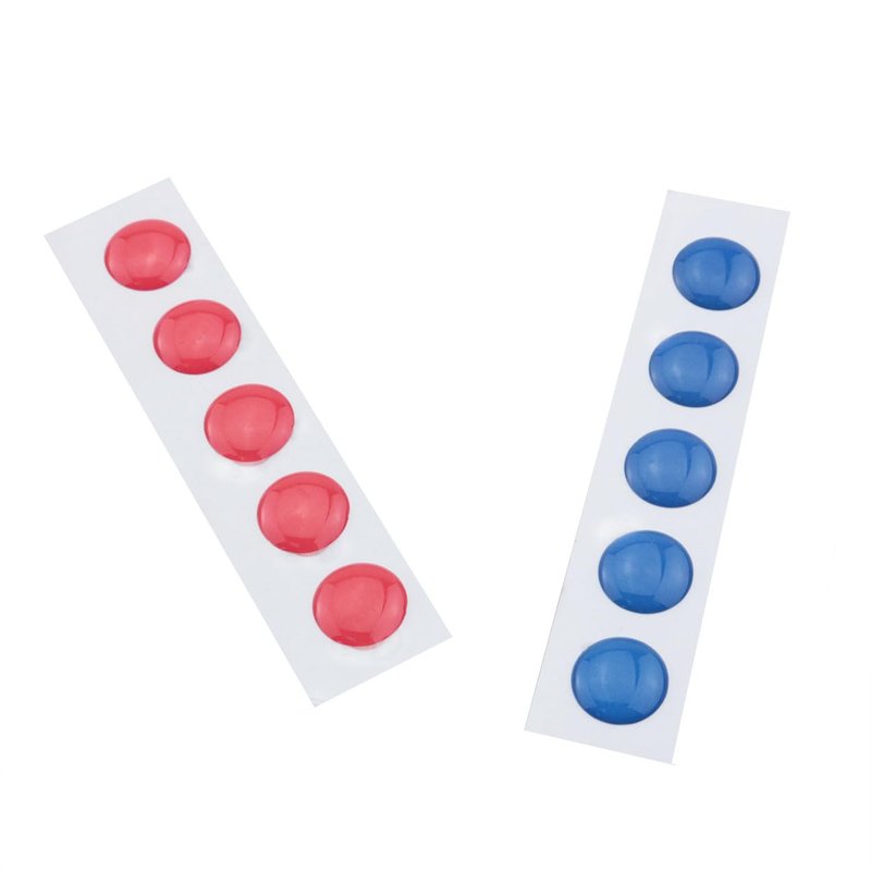 Ruiwaer 20pcs Hot and Cold Water Stickers 10pcs Red, 10pcs Blue Crystal Drip Label Bathroom Kitchen Faucet Transfer Stickers