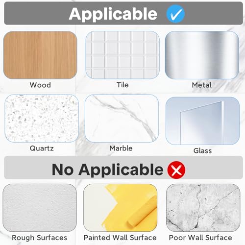 14 Pack Shower Caddy Adhesive Replacement, Transparent Strong Adhesive Hooks, No Drilling, Waterproof Wall Hooks for Shower Caddy, Bathroom Storage Shelves and Kitchen Racks - color: ‎4 Triple + 4 Double + 6 Single