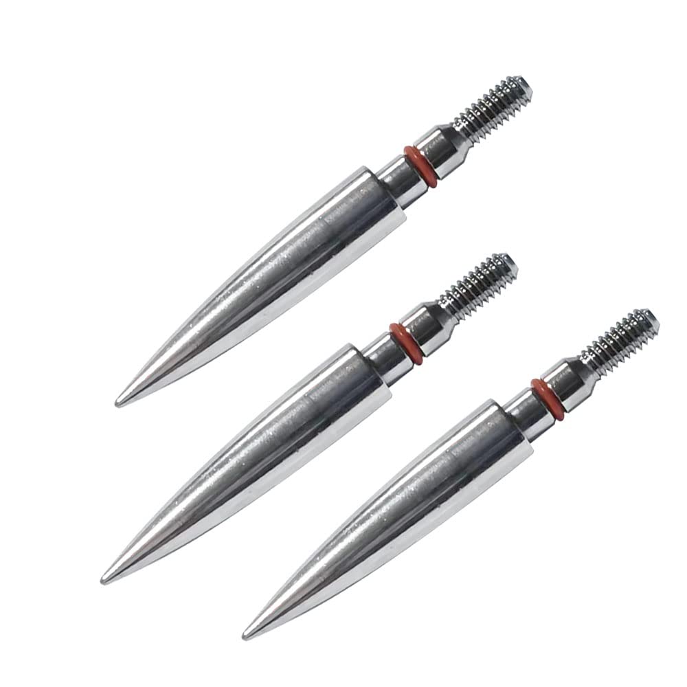 Field Points arrowheads 175 Grains Archery Field Points, 5/16" Stainless Steel Screw in Archery Field Tips and Broadheads (1 Dozen 12 PCS)
