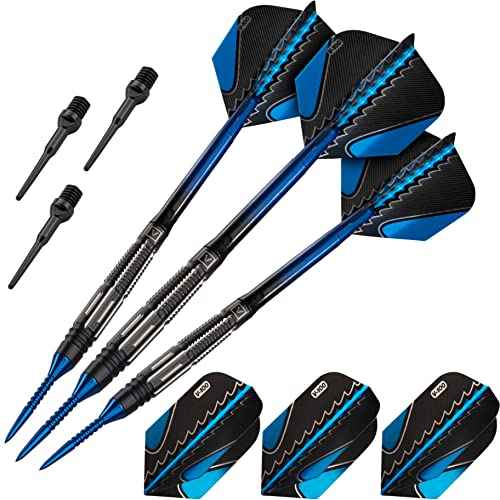 Viper Black Flux 90% Tungsten Professional Steel or Soft Tip Conversion Dart Set