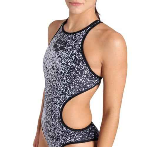 ARENA Women's One Paints Swimsuit Tech Back No Side Seams Ladies Bathing Suit