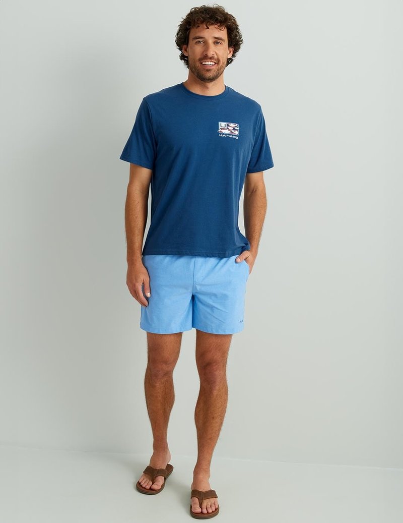 HUK Mens Fishing Graphic Tee, Performance Short Sleeve, Quick-Dry, Trophy Flag - Set Sail, XX-Large