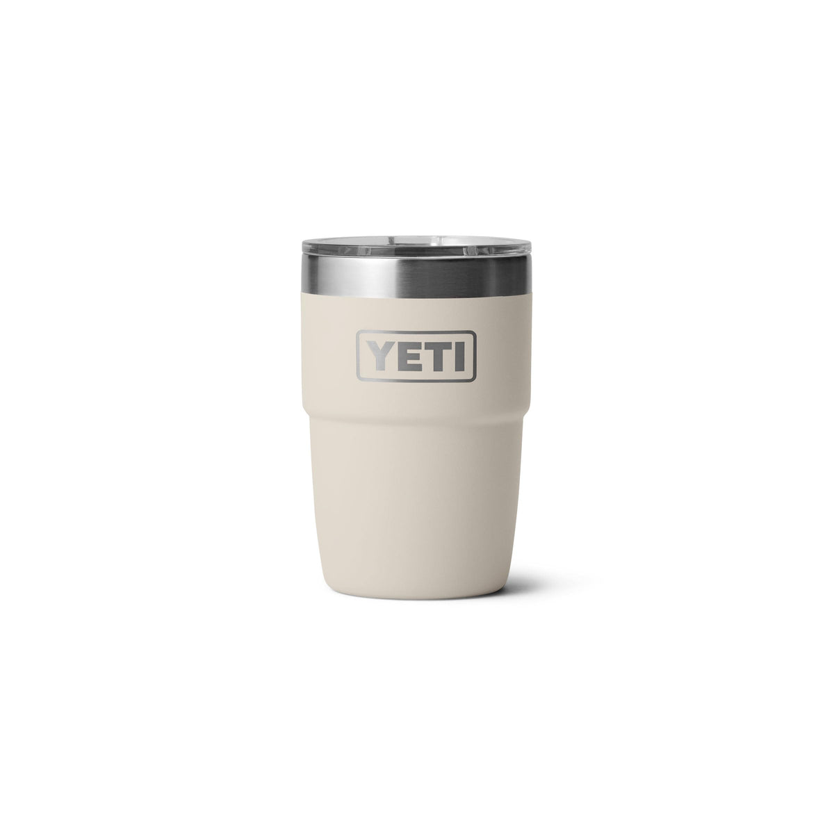 YETI Rambler 8 oz Insulated Coffee Mug with Lid - Stackable Double-Wall Vacuum Insulated Coffee Cup - DuraSip Ceramic Lining - Barista-Friendly Design - Stainless Steel - Dishwasher Safe, Cape Taupe
