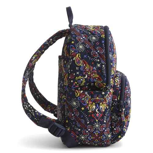 Vera Bradley Women's Premium Cotton Small Banbury Backpack, Starry Paisley, One Size