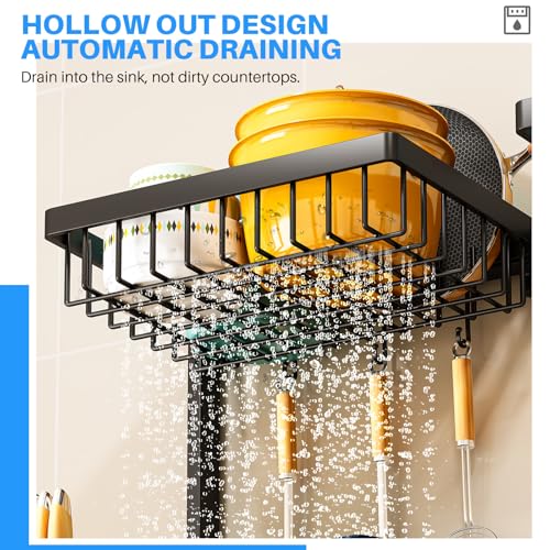 ARSTPEOE 2 Tiers 4 Baskets (one More Than Others) Over The Sink Dish Drying Rack,fits All Sinks (from 24.8" to 35.4"),2-Tier Adjustable Sink Rack,Dishes Rack Kitchen Storage Organizer Space Saving