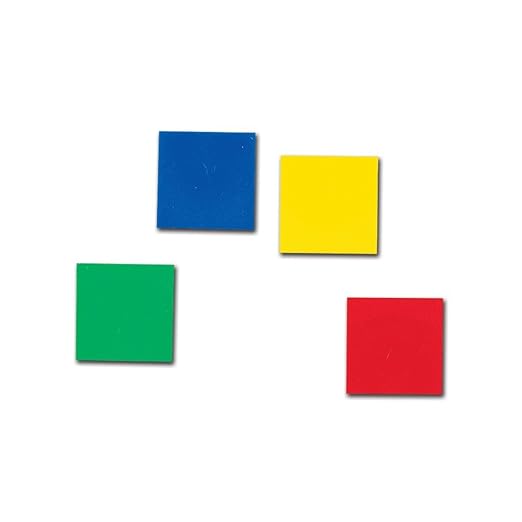 hand2mind Foam Square Color Tiles, Color Sorting, Math Counters for Kids, Counting Manipulatives, Colored Foam Squares, Math Manipulatives, Bingo Chips, Game Tokens, Tiles Learning (Set of 400)