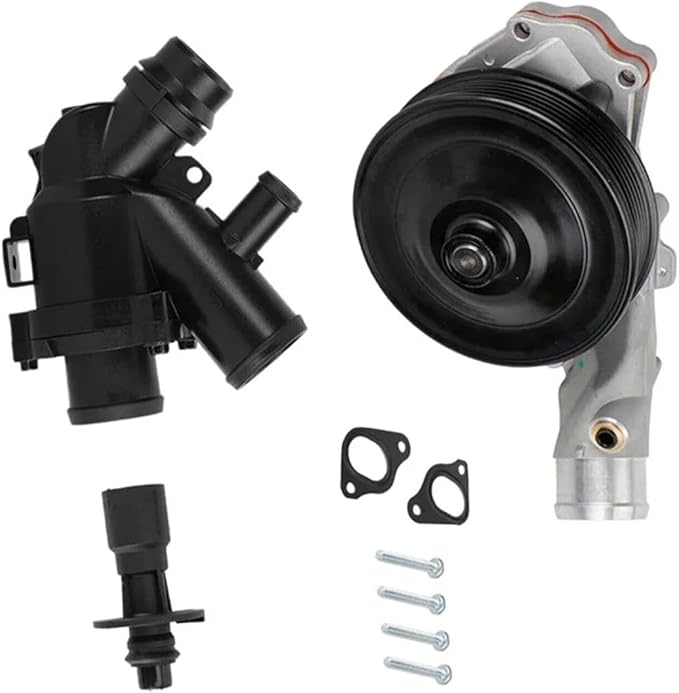 Complete Water Pump Kit with Thermostat Bolts Gaskets