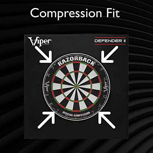 Viper Defender II Backboard & Sisal/Bristle Steel Tip Dartboard Bundle