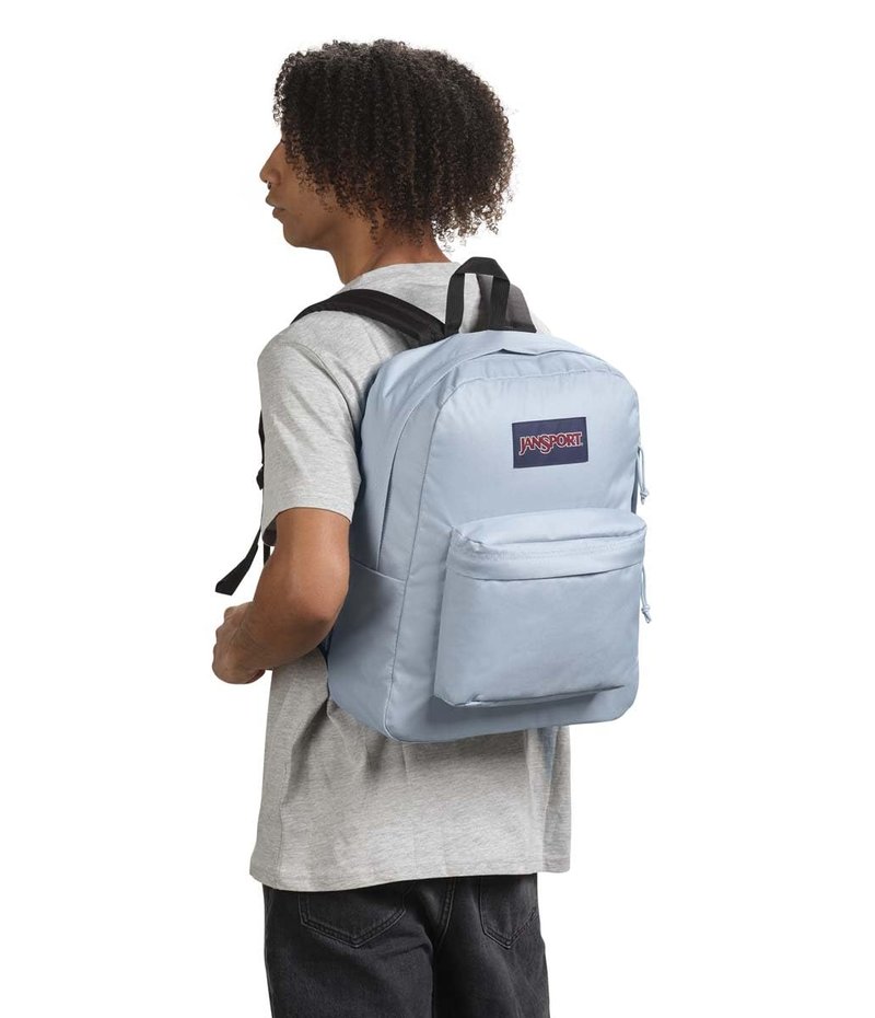 JanSport SuperBreak One Backpacks - Durable, Lightweight Bag with 1 Main Compartment, Front Utility Pocket with Built-in Organizer - Premium Backpack - Blue Dusk
