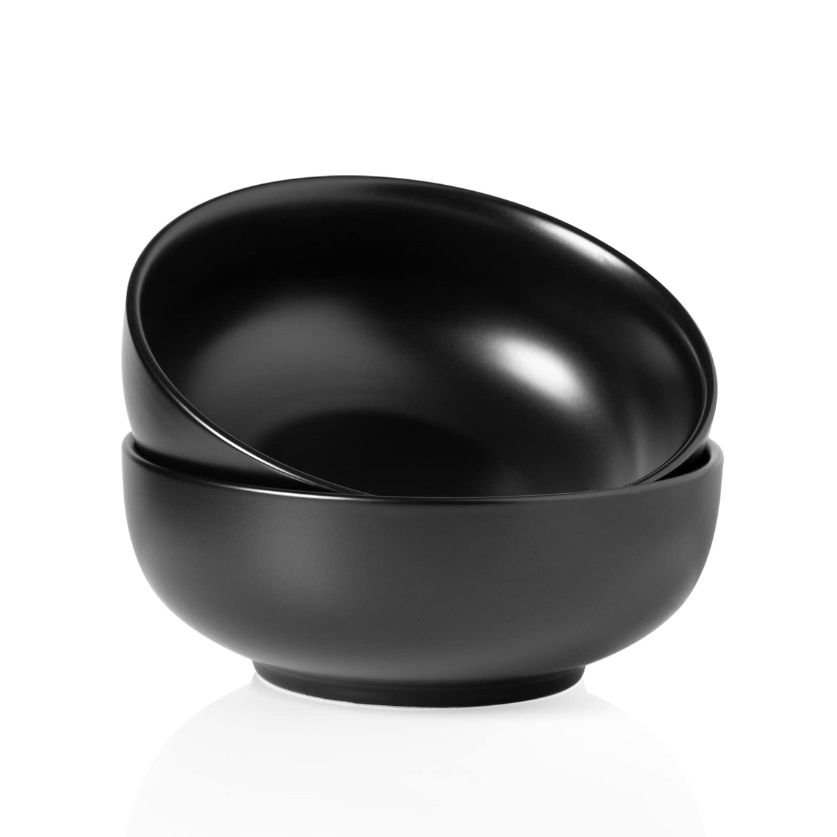 Kanwone Large Serving Bowls - 9.5 inch, 90oz Ceramic Salad Bowls, Fruit Bowls, Pasta, Soup Bowls, Set of 2, Serving Bowls for Entertaining, Microwave and Dishwasher Safe, White