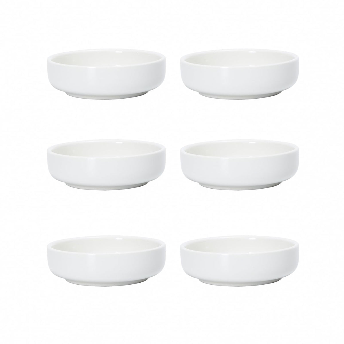 Selamica Ceramic 3.3 Inch Soy Sauce Dish Dipping Bowls Side Dishes Small Appetizer Pinch Bowls for Condiments, Sushi, Ketchup, BBQ-Set of 6(Ceylon Blue)