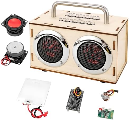 DIY Bluetooth Speaker Kit with Metal Handle - STEM Projects for Kids Ages 8-12, Build Your Own Portable Speaker, No Soldering Science Experiment Gift for Boys & Girls 8 9 11 13