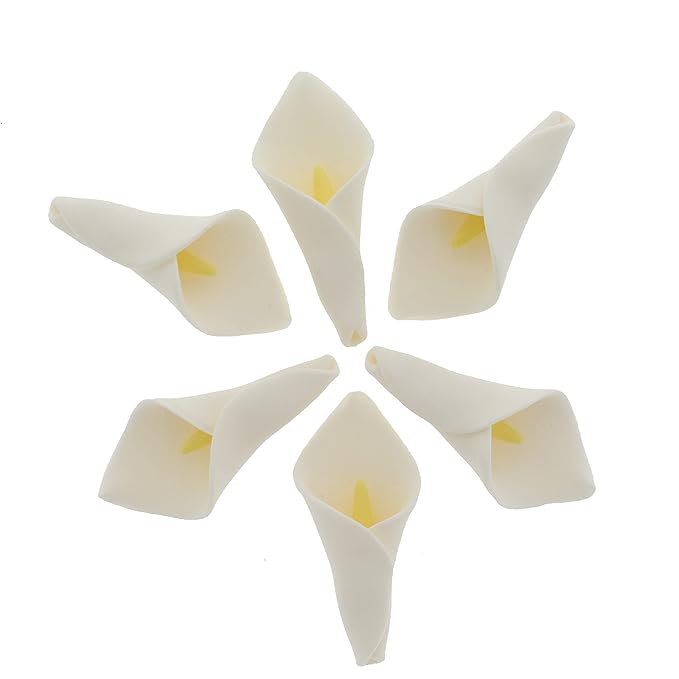 Global Sugar Art 18-Count Medium Calla Lily, Unwired, 2.5-inch