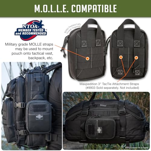 MAXPEDITION Padded Fatty Pocket Organizer (5¡± x 2¡± x 7¡±) EDC Pouch, Tactical Tool Pouch for Organization, MOLLE Accessories for Everyday Carry, 0260