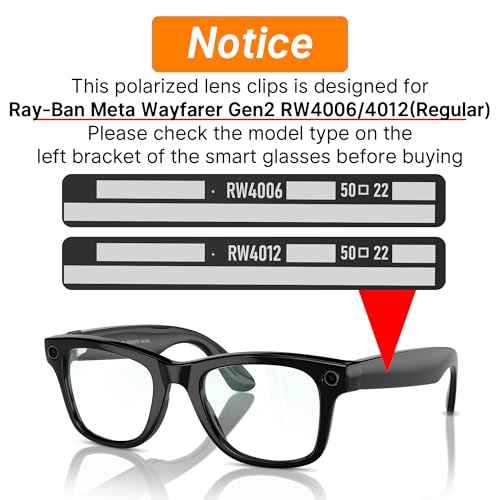 4Pcs Polarized Clip for Ray-Ban Meta Wayfarer & Gen 2 (RW4006/RW4012 Regular 50-22), Discoloration Clip for Meta Wayfarer Gen 2 Protect Your Eyes, Cool and Fashion (Silver+Blue+Yellow+Purple)