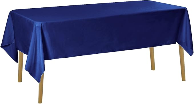 6 Pack Royal Blue Tablecloth 60 x 102 Inch Table Cloth for 6 Foot Rectangle Tables, Wrinkle Resistant Washable Polyester Fabric Table Covers for Party, Wedding,Dining,and Banquet