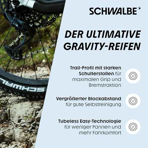 Schwalbe Nobby Nic, Pneumatici per Bicicletta Unisex-Adulto, Nero, Taglia Unica