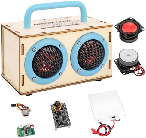 STEM Projects for Kids & Adults Age 8-12, Build Bluetooth Speaker Kit, DIY Crafts Science Experiment Electronics Sound Amplifier Set with LED Light, Birthday Gifts for Teens Boys 9 10 11 13 14 15 16