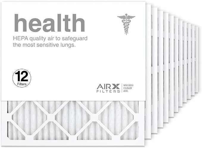 AIRx Filters 20x20x1 Air Filter MERV 13 Pleated HVAC AC Furnace Air Filter