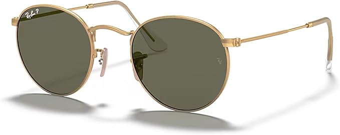 Ray-Ban RB3447 ROUND METAL Sunglasses For Men +BUNDLE with ACCESSORY EYEWEAR KIT