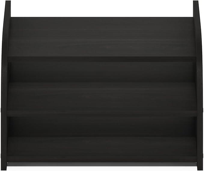 Furinno Classic Desk Organizers and Accessories, 3-Tier Monitor Riser, Office Organization, Desk Top Book Shelf, for Office Supplies, Desk Accessories, Espresso