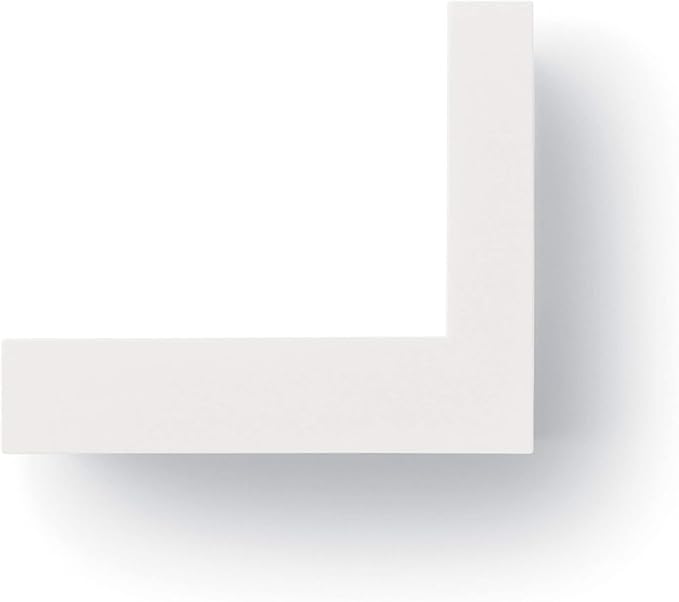Command Display Ledges, Holds up to 2 lb, Quartz, 2 Ledges with 8 Medium Strips, Damage-Free Hanging Floating Shelf with Adhesive Strips, Personalize Living Room, Bedroom, Kids Room or Office