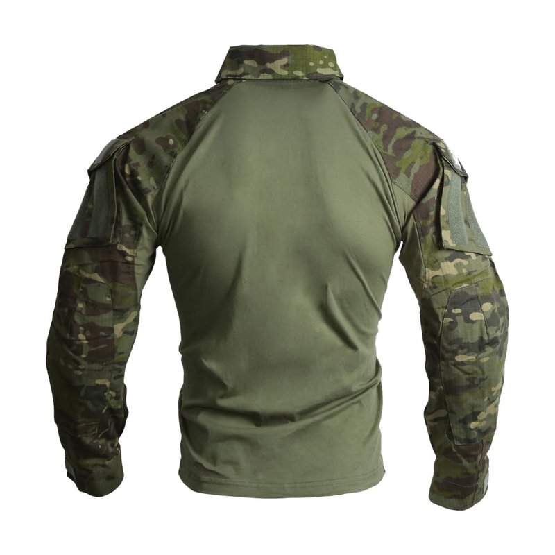 EMERSONGEAR Men's Tactical Shirt,Airsoft Combat Army Paintball Quick Dry Long Sleeve BDU T-Shirt Top