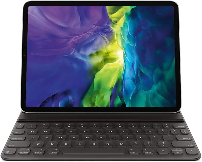 Apple Smart Keyboard Folio: iPad Keyboard case for iPad Pro 11-inch (1st, 2nd, 3rd, 4th Generation) and iPad Air (4th, 5th Generation), Two Viewing Angles, Front Back Protection, German - Black