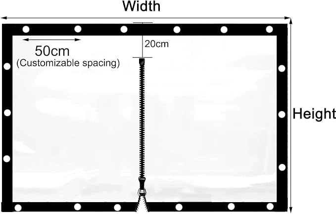 Curtain Patio Enclosure, Water Proof PVC Curtains