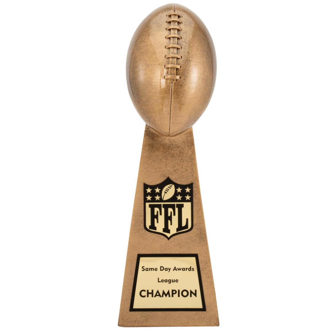 Same Day Awards Lil' Vince Gold Fantasy Football Trophy, 10.75"
