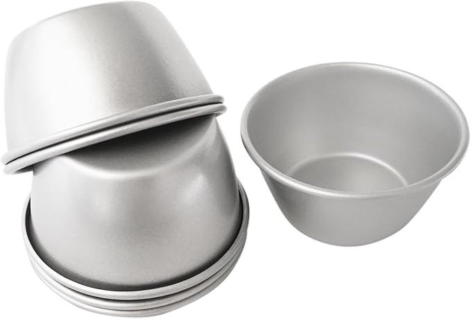 Proshopping Nonstick Pie Tart Baking Mold 6 Pack, 3 Inch Carbon Steel Tin